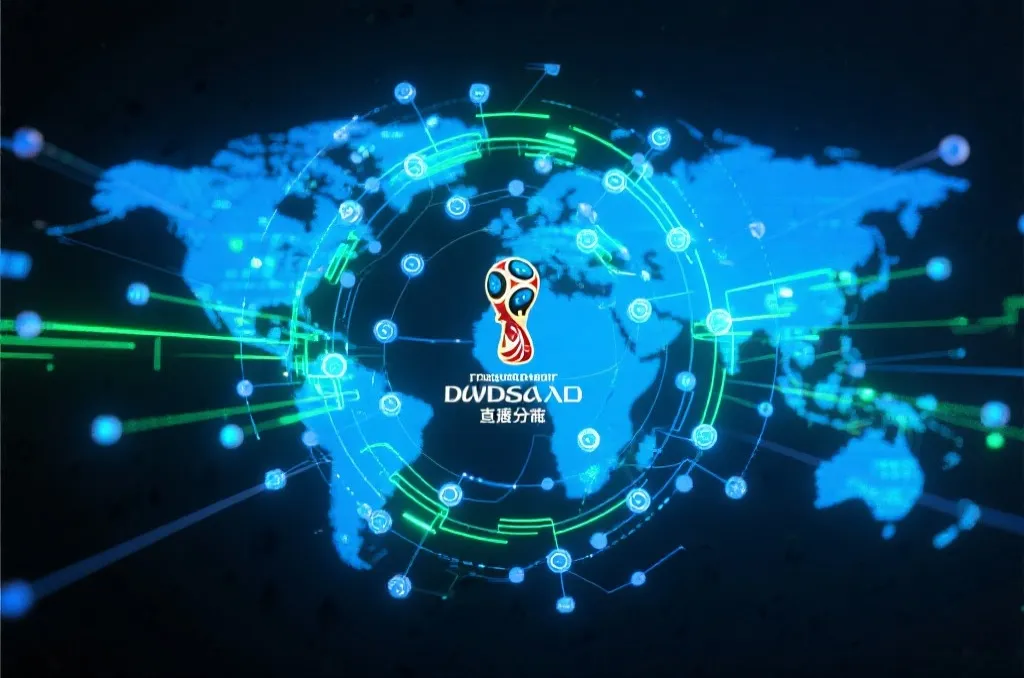 世界杯直播入口与网络分发示意图
